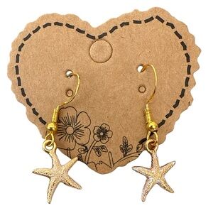 Brighton Gold Tone Starfish Dangle Earrings, NWT, Brighton Women’s Earrings